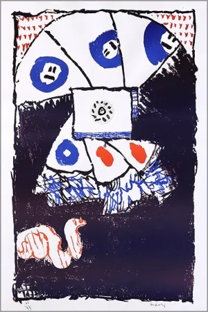 リトグラフ Alechinsky - Fenêtre