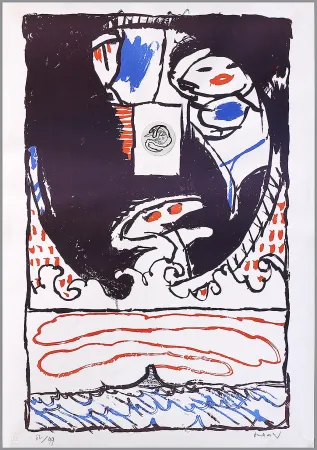 リトグラフ Alechinsky - Fenêtre