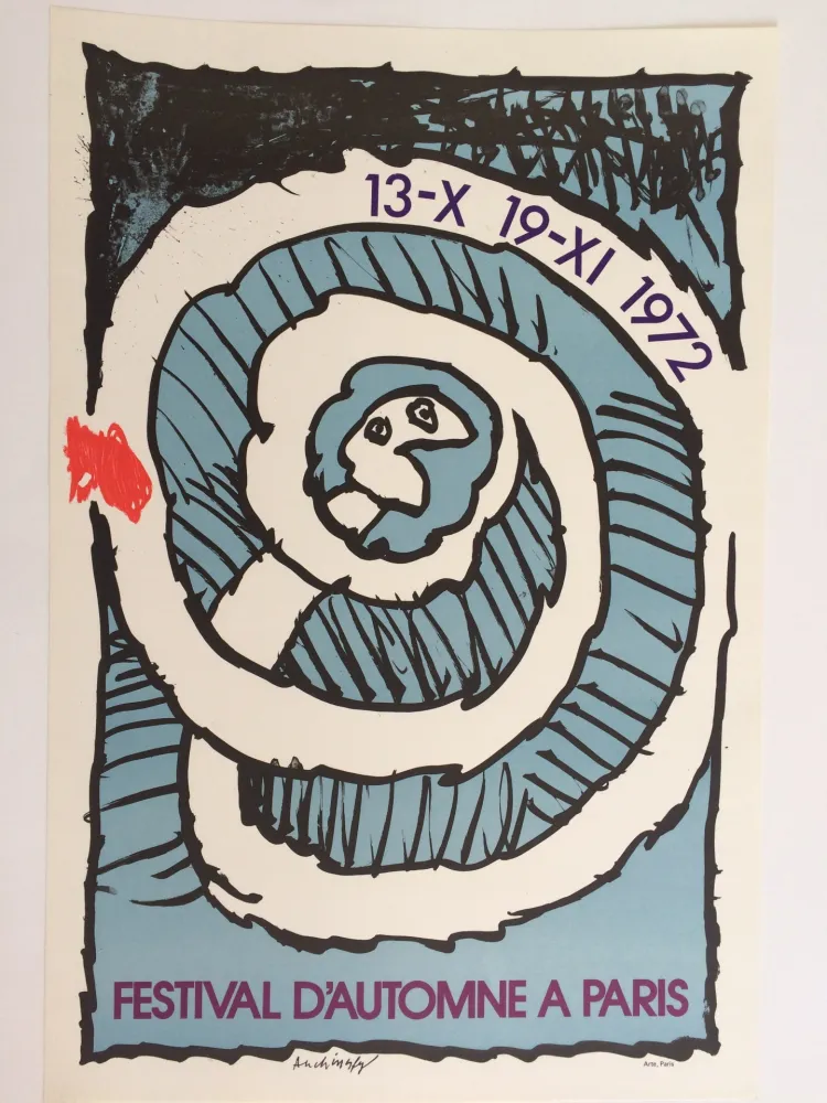 掲示 Alechinsky - Festival d'Automne