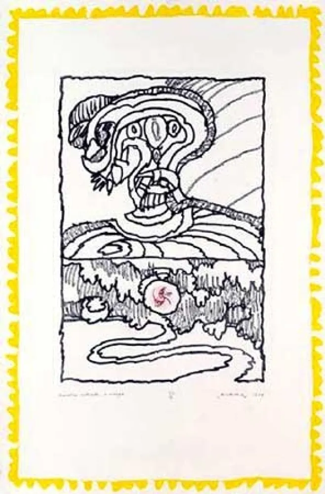 彫版 Alechinsky - Frontière naturelle