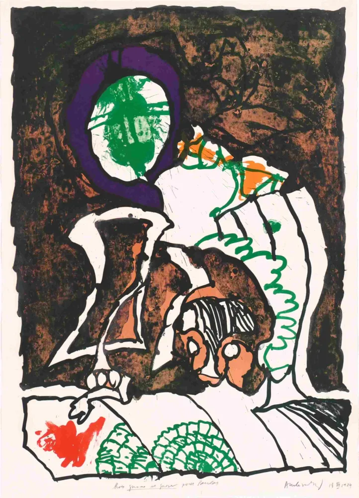 リトグラフ Alechinsky - Gnome et Gnose 03