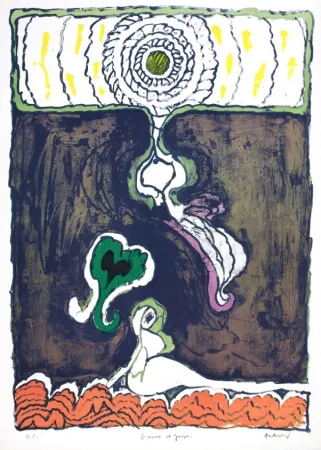 リトグラフ Alechinsky - Gnome et Gnose 1