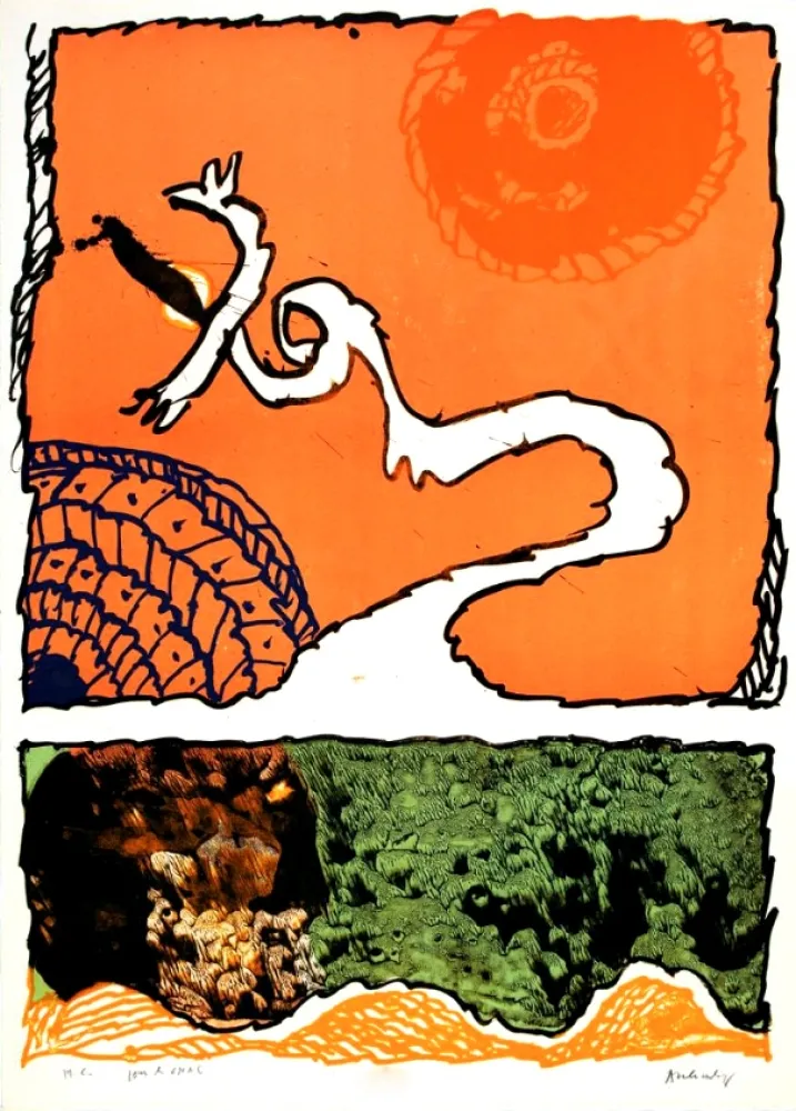 リトグラフ Alechinsky - Gnome et Gnose 5