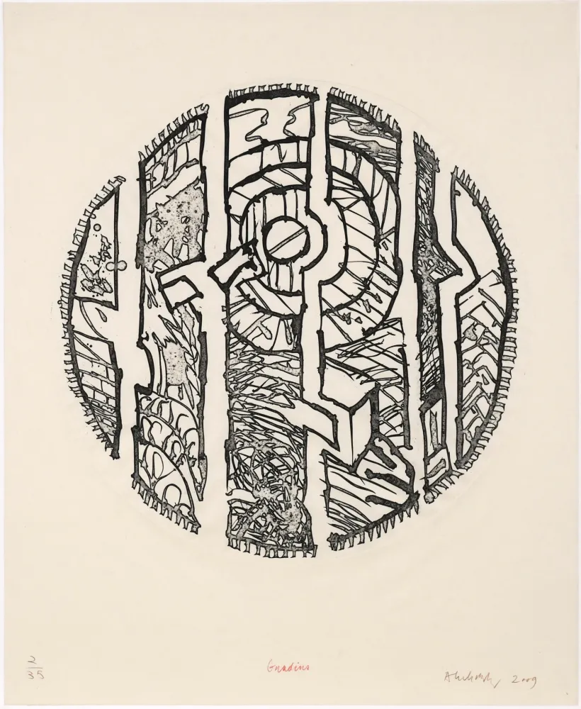 エッチング Alechinsky - Gradins