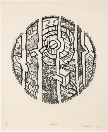 エッチング Alechinsky - Gradins