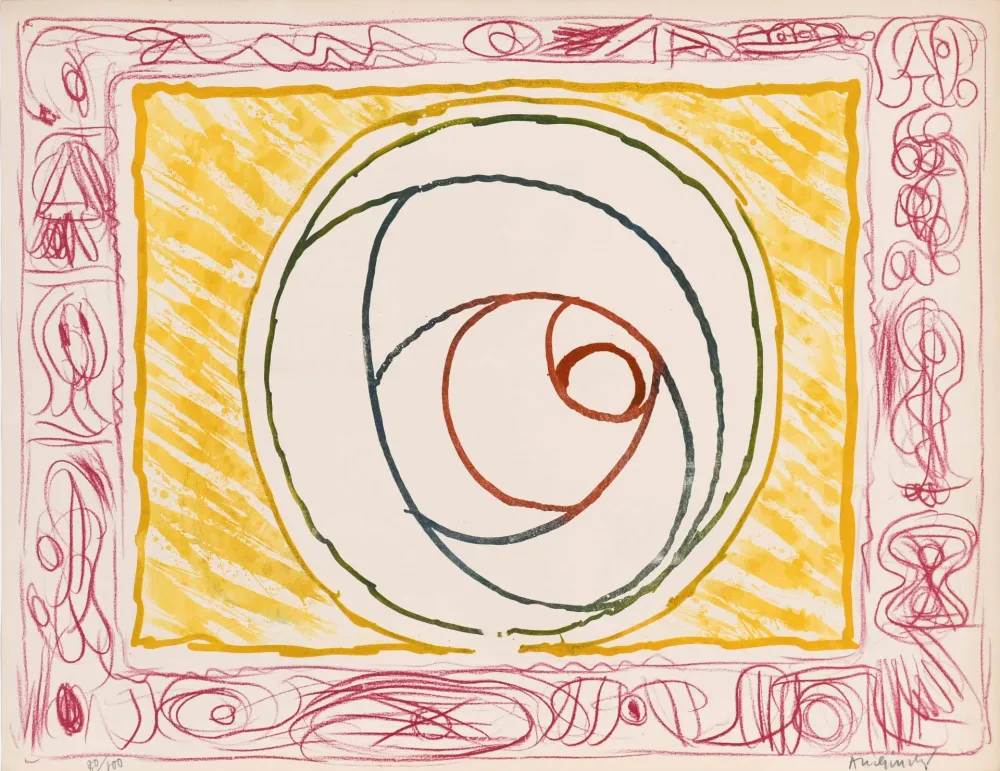 エッチング Alechinsky - Graffiti Sélénite