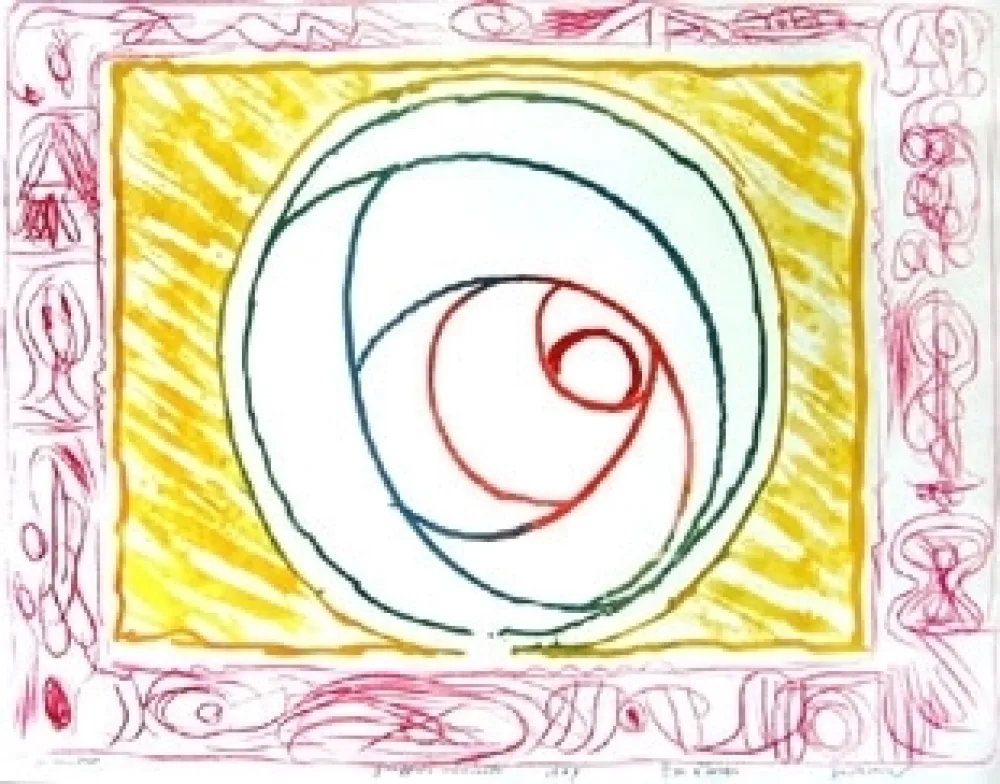 彫版 Alechinsky - Graffiti sélénite 