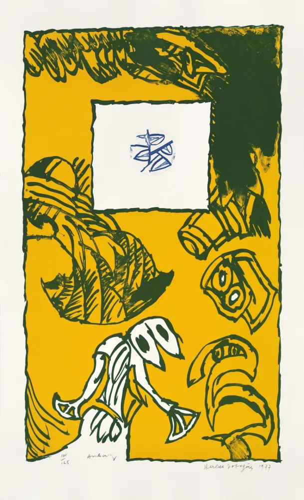 リトグラフ Alechinsky - Herbes potagères