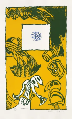 リトグラフ Alechinsky - Herbes potagères