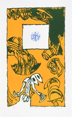 リトグラフ Alechinsky - Herbes Potagères