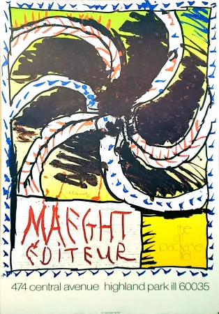 リトグラフ Alechinsky - '' Highland park ''