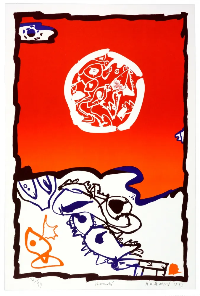 リトグラフ Alechinsky - Honoré