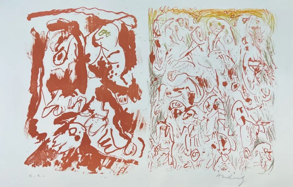 リトグラフ Alechinsky - Hors-texte