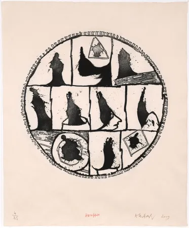 エッチング Alechinsky - Houppes