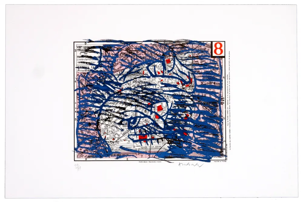 リトグラフ Alechinsky - Huitième arrondissement (Paris)
