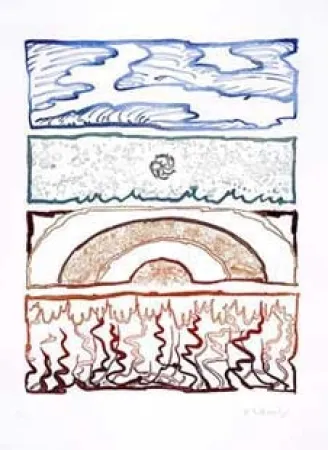 彫版 Alechinsky - Idem polychrome