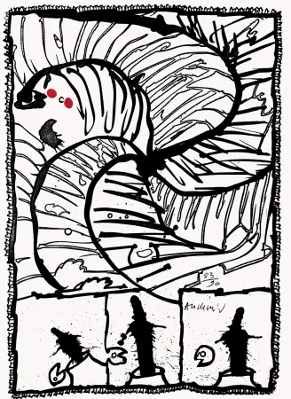エッチング Alechinsky - Inconnu