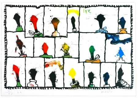 リトグラフ Alechinsky - Ink