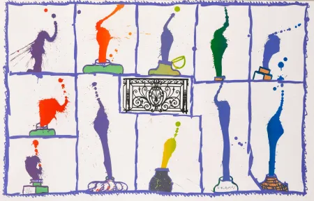 リトグラフ Alechinsky - Ink