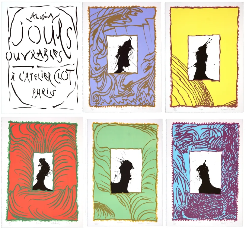 リトグラフ Alechinsky - Jours Ouvrables (Complete portfolio)