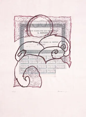 エッチング Alechinsky - Krach