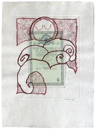 エッチング Alechinsky - Krach I.