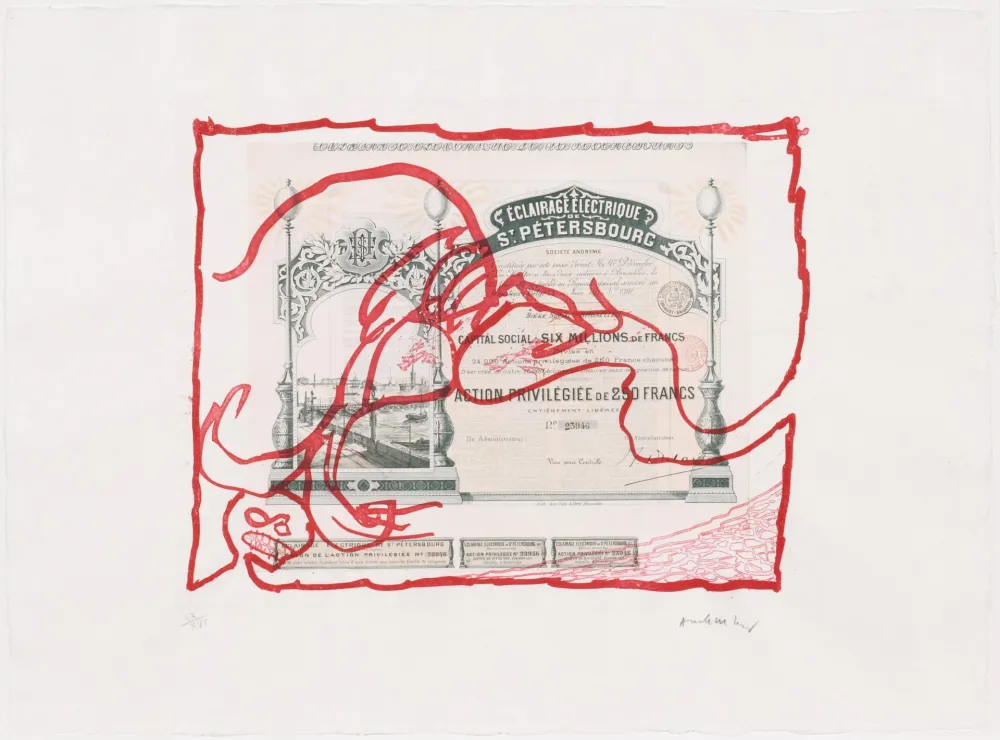 エッチング Alechinsky - Krach II