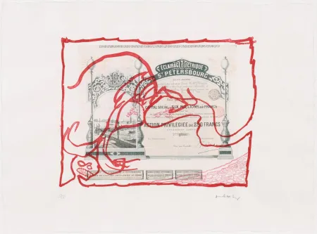 エッチング Alechinsky - Krach II