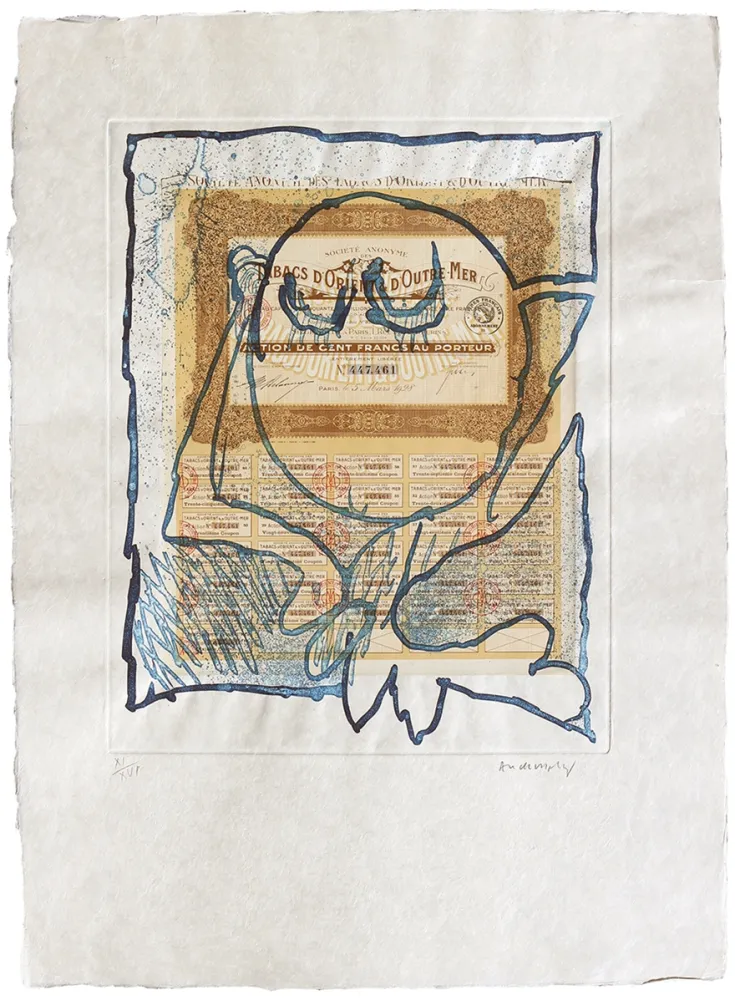 エッチング Alechinsky - Krach II.