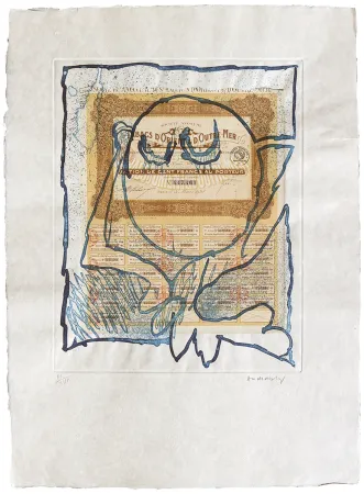 エッチング Alechinsky - Krach II.