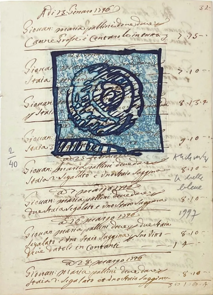 彫版 Alechinsky - La belle bleue