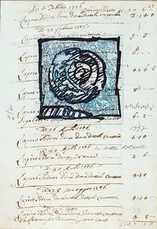 彫版 Alechinsky - La belle bleue