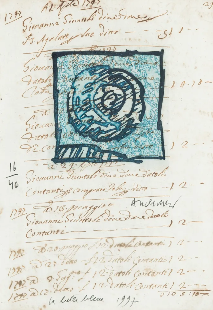 彫版 Alechinsky - La belle bleue