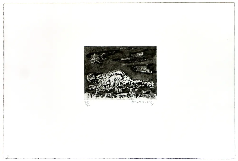 エッチング Alechinsky - La boule de feu