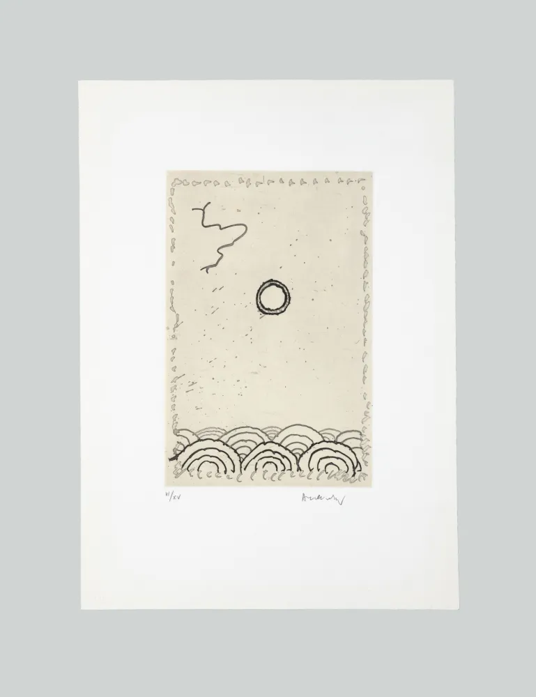 エッチングと　アクチアント Alechinsky - La Cerclitude 1