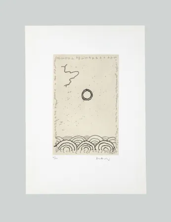 エッチングと　アクチアント Alechinsky - La Cerclitude 1