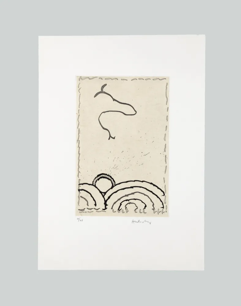 エッチングと　アクチアント Alechinsky - La Cerclitude 2