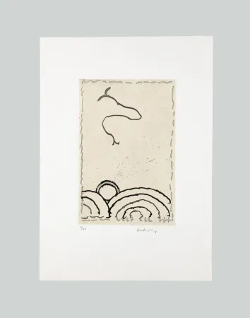 エッチングと　アクチアント Alechinsky - La Cerclitude 2