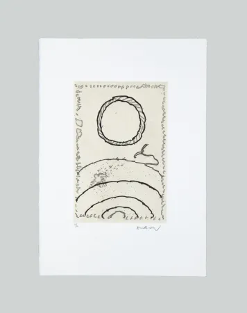 エッチングと　アクチアント Alechinsky - La Cerclitude 7
