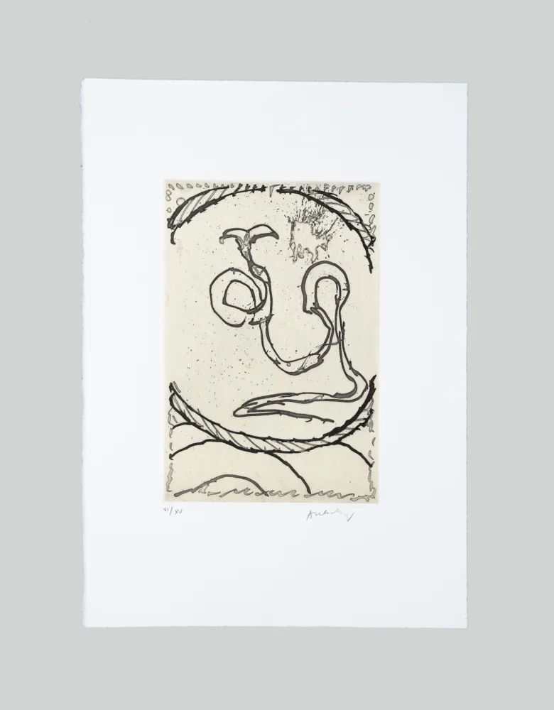 エッチングと　アクチアント Alechinsky - La Cerclitude 9