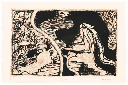 エッチング Alechinsky - La Ligne de Front