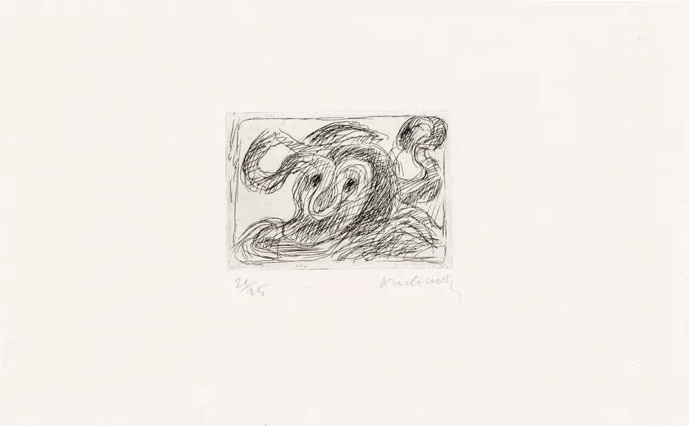 エッチング Alechinsky - La ligne seule 01