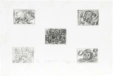 エッチング Alechinsky - La ligne seule