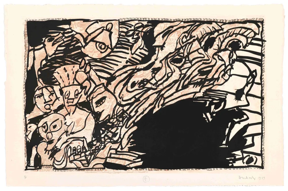 エッチング Alechinsky - La Prise à Revers