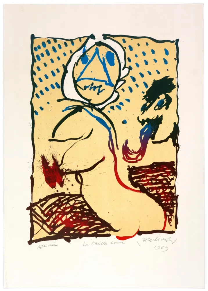 リトグラフ Alechinsky - La taille-douce