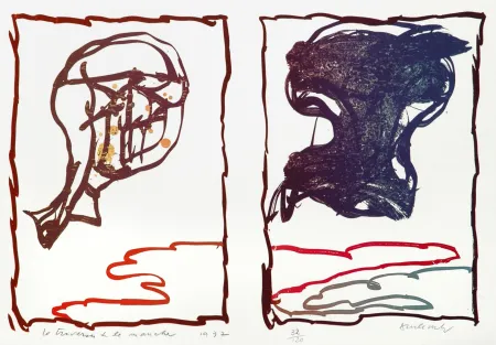 リトグラフ Alechinsky - La Traversée de la Manche