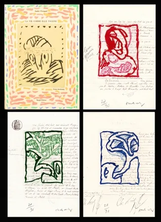 挿絵入り本 Alechinsky - La vie comme elle tourne