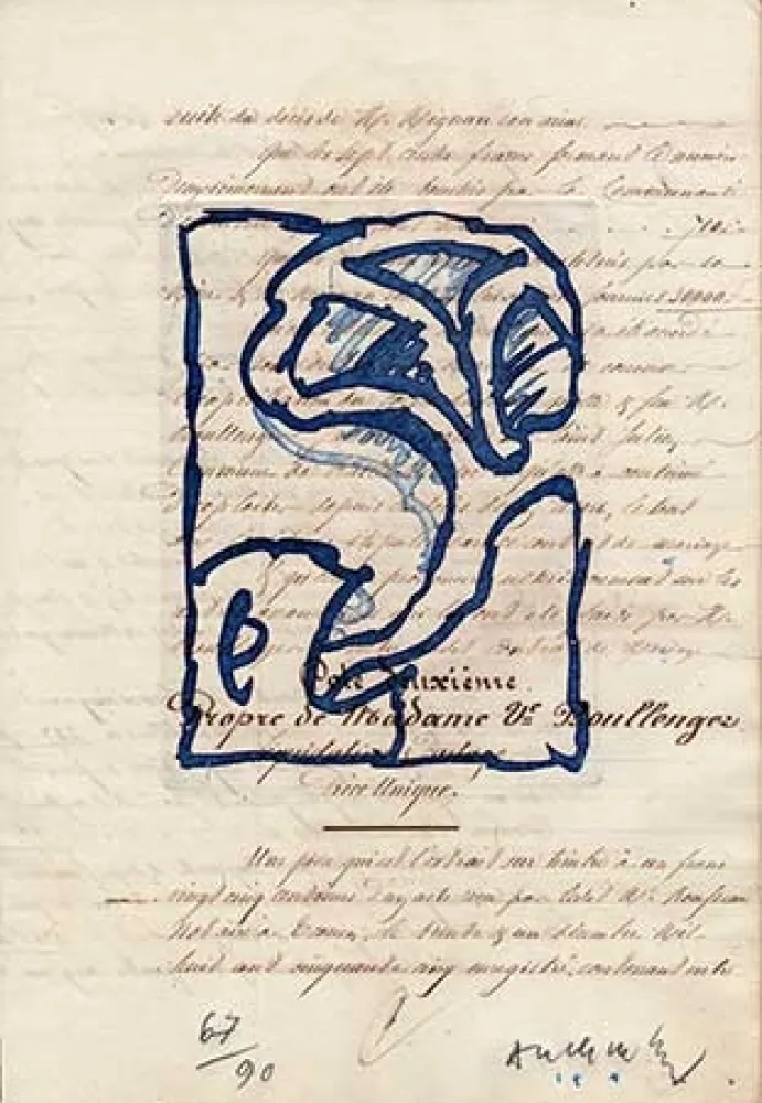 彫版 Alechinsky - La vie comme elle tourne