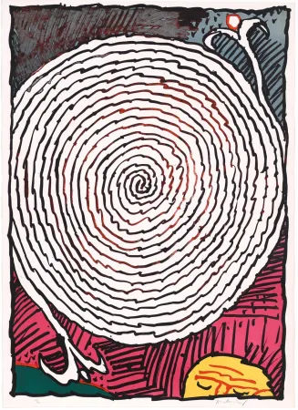 リトグラフ Alechinsky - Labyrinthe d’apparat IV