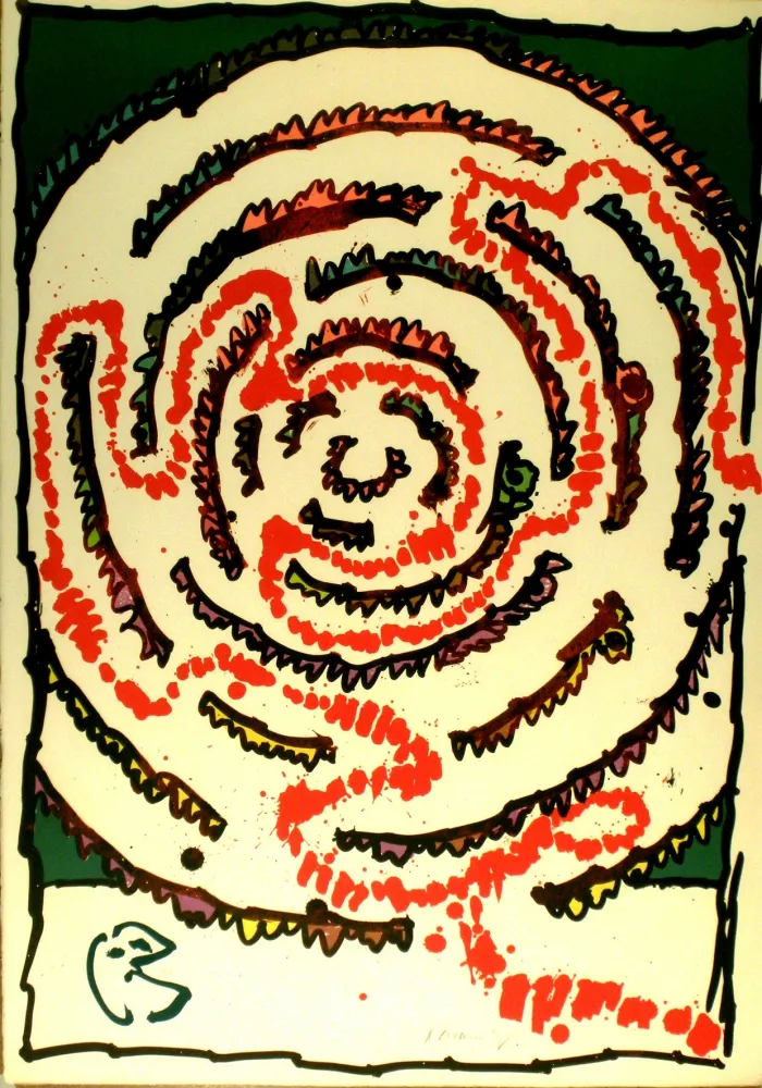 リトグラフ Alechinsky - Labyrinthe d'apparat V